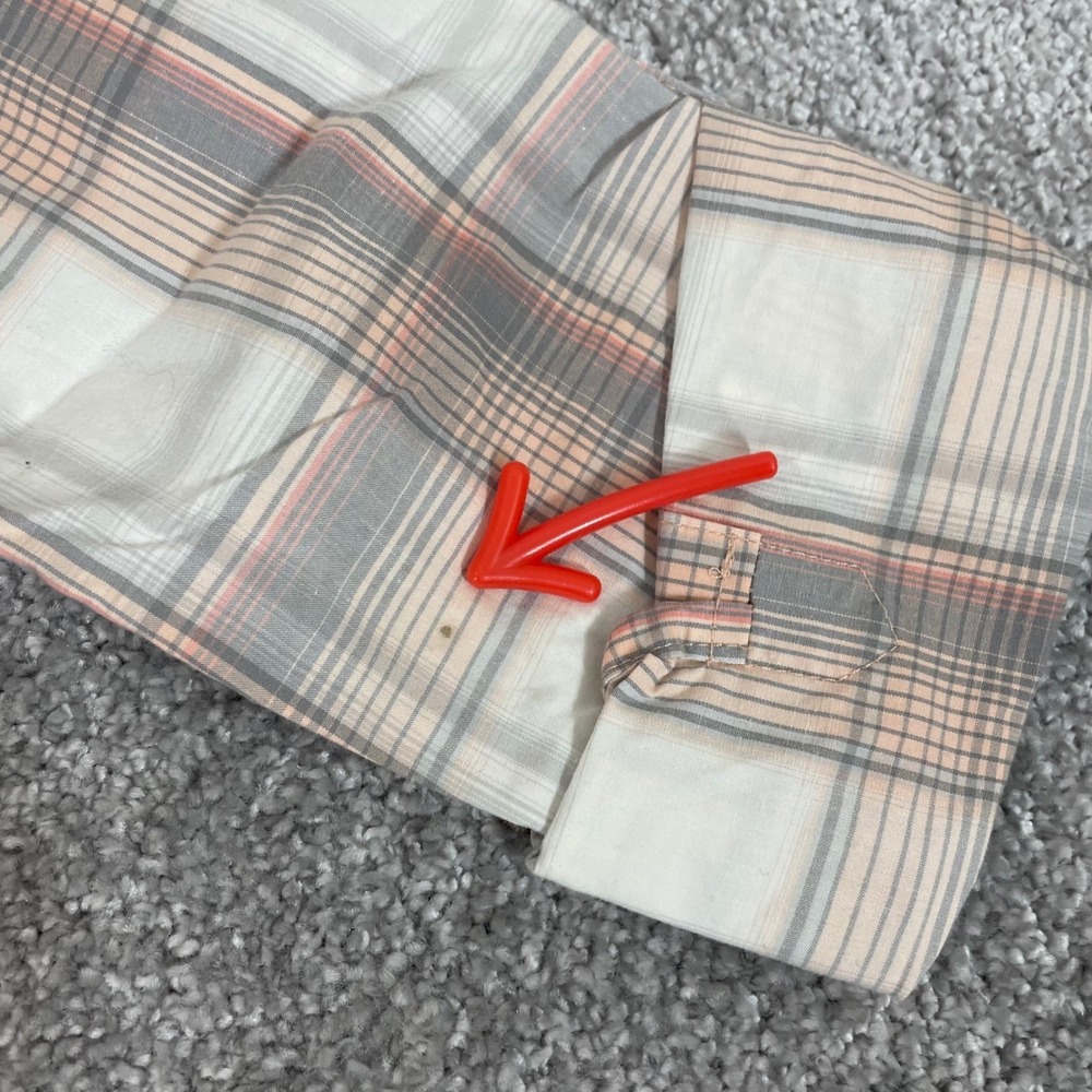 Carhartt Button Down Shirt‎ Womens Extra Small Roll Sleeve Plaid Western - Picture 7 of 16
